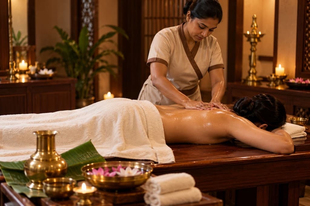 Ayurvedic wellness and massage therapy at Veda Ayur in Salem