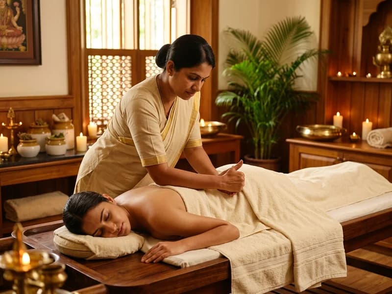Deep tissue massage with targeted pressure for shoulder and muscle relief